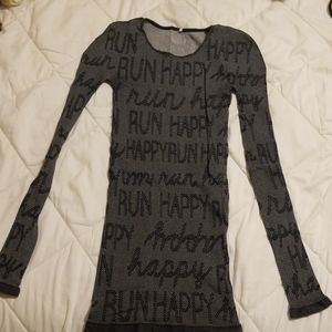 Brooks run happy mesh stretch shirt